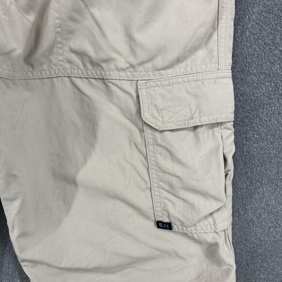 5.11 Tactical Series Cargo Pants Men 34x30 Khaki Nylon Utility Pockets (32 X 28) - Picture 15 of 16